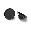 304 Stainless Steel Flat Round Brooch Brooch Base Settings STAS-S172-10B-B-1