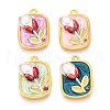 Alloy Enamel Pendants ENAM-N061-01G-2