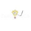 Brass Rhinestone Nipple Rings WG50E44-24-1