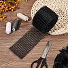 BENECREAT 5 Yards Polyester Pleated Mesh Ribbon OCOR-BC0006-81B-5