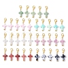 35Pcs 7 Colors Cross Acrylic Pendant Decorations HJEW-JM02775-2