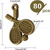 Unicraftale 80Pcs Alloy Pendants FIND-UN0001-43AB-2