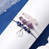 3Pcs Constellations Adjustable Nylon Cord Braided Bead Bracelets for Women Men BJEW-JB11325-07-3