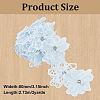 Double Layer Polyester Flower Lace Ribbons DIY-WH0656-60A-2