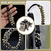 4Pcs Outdoor EDC Tool Brass Parachute Rope European Beads FIND-FG0003-74AS-6