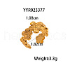 Stainless Steel Open Cuff Rings for Women XH6770-4