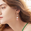   64Pcs 4 Colors Transparent Resin Earring Hooks RESI-PH0001-84-6