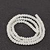 Faceted Rondelle Glass Beads Strands X-GLAA-I033-4mm-03-2