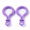 Opaque Solid Color Bulb Shaped Plastic Push Gate Snap Keychain Clasp Findings KY-T021-01H-2