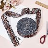 Polyester Leopard Printed Ribbons DIY-WH0632-86-4