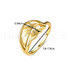 Fashionable S925 Sterling Silver Leaf Ring for Women BI1631-4-5