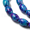 Spray Painted Synthetic Turquoise Beads Strands G-E617-B07-03B-4