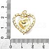 Brass Enamel Pendants KK-B136-04G-03-3