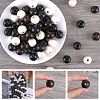 Gorgecraft 90Pcs 3 Colors Natural Wood European Style Beads OPDL-GF0001-01-6