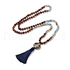 108 Mala Prayer Beads Necklace NJEW-JN03740-1