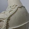 Plastic Imitation Pearl Round Beaded Tassel Bridal Shoulder Arm Chains FS-WGD7178-01-4