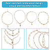 ANATTASOUL 4Pcs 4 Style Natural Shell & Imitation Pearl Beaded Necklaces Set NJEW-AN0001-53-3