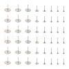 Craftdady 400Pcs 8 Size 304 Stainless Steel Stud Earring Findings STAS-CD0001-31-12