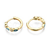 Brass Micro Pave Cubic Zirconia Huggie Hoop Earrings X-EJEW-T014-09G-02-NF-2