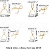 Unicraftale 304 Stainless Steel Ice Pick Pinch Bails STAS-UN0018-02-4
