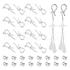 Unicraftale 8 Pair Brass Knot Stud Earring Findings KK-UN0001-83-1