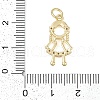 Rack Plating Brass Micro Pave Cubic Zirconia Pendant KK-H509-34G-02-3