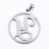 304 Stainless Steel Pendants STAS-K162-078P-2