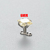 Stainless Steel Cubic Zirconia Square Dermal Anchor Base/Top for Women Men WG87C2F-05-1