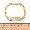 Brass Micro Pave Clear Cubic Zirconia Link Bracelets BJEW-F498-04B-G-5