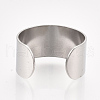 304 Stainless Steel Cuff Rings STAS-T045-22B-P-2
