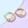 304 Stainless Steel Hammered Hoop Earrings for Women EJEW-U060-01B-G-3