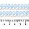 Baking Painted Transparent Glass Beads Strands DGLA-A034-J8MM-D01-4