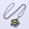 Nightclub Punk Retro Devil Eye Pentagram Stainless Steel Pendant Necklace Jewelry NW8478-4