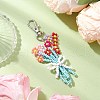 Mother's Day Bouquet Glass Seed Beaded Pendant Decoration HJEW-JM02561-03-2