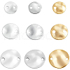 BENECREAT 72Pcs 9 Style Brass Links Connectors KK-BC0002-54-1