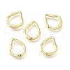 Brass Irregularity Spring Gate Rings KK-U072-43A-G-1