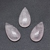 Natural Rose Quartz Cabochons G-P384-Q07-1