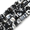 Natural Fire Crackle Agate Beads Strands G-H078-C49-6mm-03-2