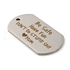 Non-Tarnish 201 Stainless Steel Pendants STAS-L079-01P-13-2