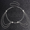 Flat Round Alloy Curb Chain Waist Beads FS-WGC6A1A-02-1