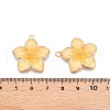 Rack Plating Alloy Enamel Pendants ENAM-N056-365KCG-01-3