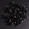 Natural Black Stone Pendants G-PW0006-02P-09-1