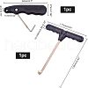 SUPERFINDINGS 2Pcs PP Plastic Tightener Handle Hold TOOL-FH0001-36-5