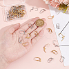 Unicraftale 60Pcs 6 Styles 304 Stainless Steel Leverback Earring Findings STAS-UN0060-14-4