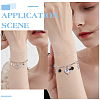 SUNNYCLUE 15Pcs 304 Stainless Steel Paperclip Chain Bracelets Set BJEW-SC0001-23-5