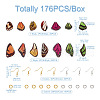 Kissitty DIY Butterfly Drop Earring Making Kit DIY-KS0001-33-4