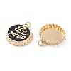 Brass Enamel Pendants KK-A152-01G-E-2
