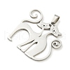 Non-Tarnish 304 Stainless Steel Pendants STAS-Q255-03P-2