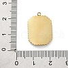 Real 14K Gold Plated 304 Stainless Steel Pendants STAS-R005-10G-01-3