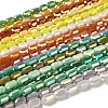 Electroplate Glass Beads Strands EGLA-D031-01-1
